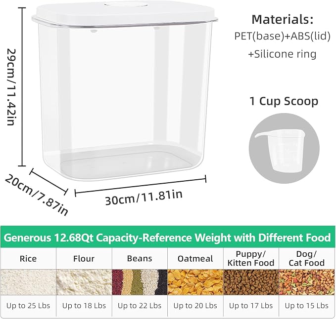 Airtight Rice Container 25 Lbs