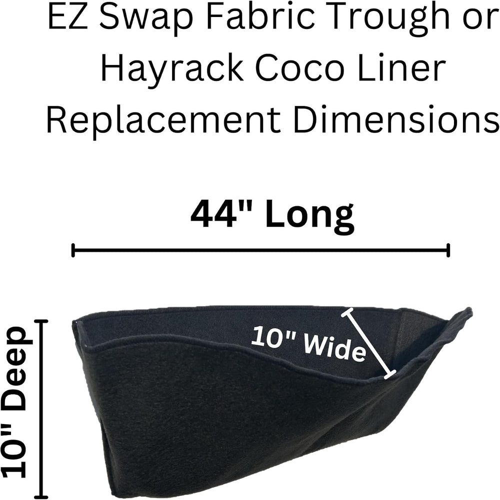 44 Inch Trough Coco Liner Replacement – Reusable Fabric Hayrack Window Box Li...