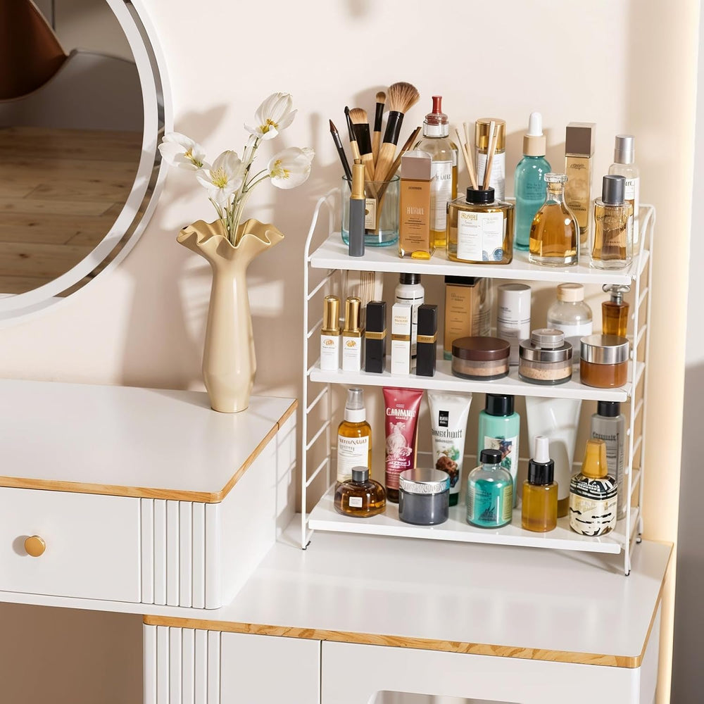 Bathroom Countertop Organizer, 3-Tier Bathroom Counter Organizer, 8-Levels He...