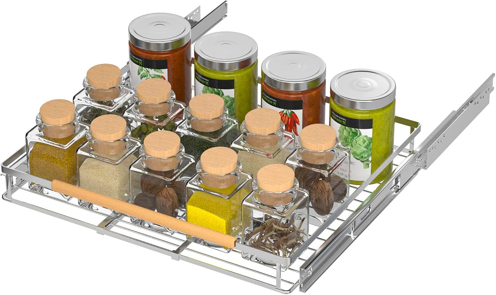 iPEGTOP Pull Out Cabinet Drawer Shelf Organizer, Extendable Sliding Slide Out...