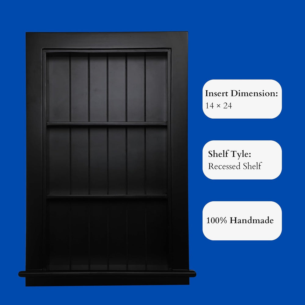 14 x 24 Medicine Cabinet Recessed, Wall Niche, Bathroom Wall Cabinet, 3-Tier,...