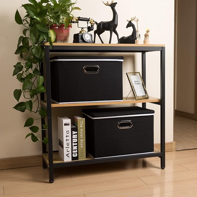 PRANDOM Extra Large Collapsible Storage Bins (3-Pack)