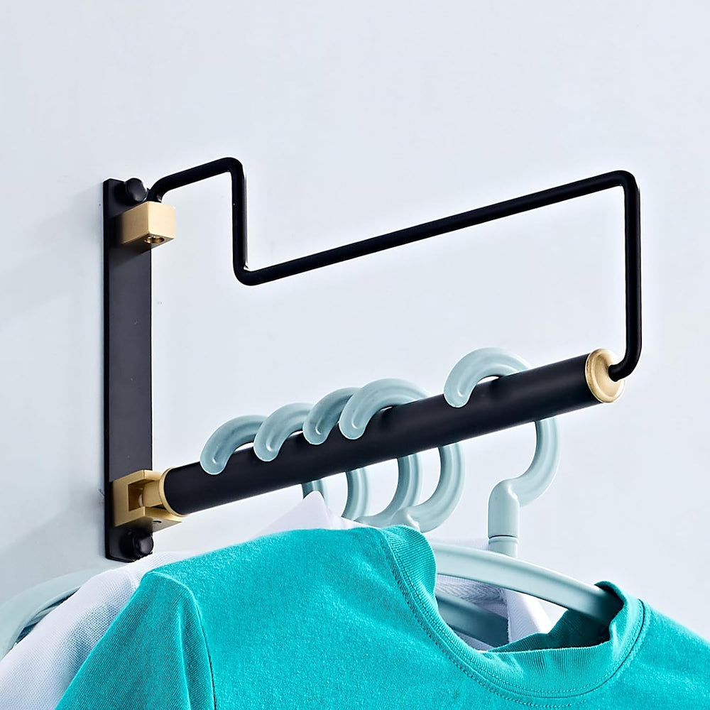 NEWRAIN Clothes Drying Rack, Laundry Racks for Drying Clothes, Wall Mounted S...