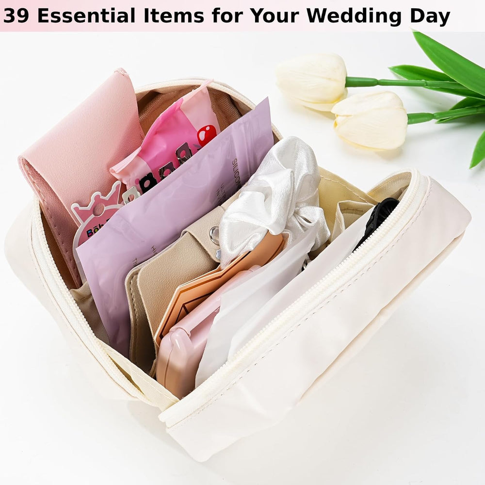 Wedding Day Emergency Kit for Bride, 39 Pc Essential Items for Brides Daily U...