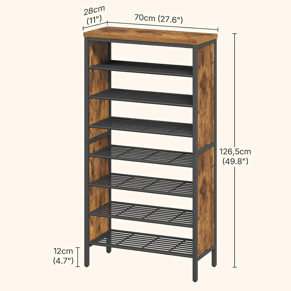 YATINEY 8-Tier Tall Shoe Rack, Large Shoe Storage Organizer for Closet
