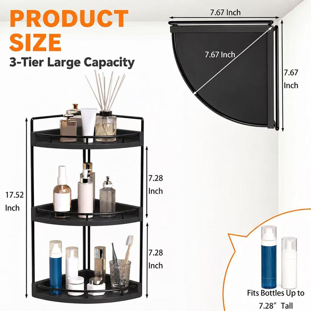 Dorhors Corner Bathroom Organizer Countertop,Vanity Counter Storage Shelf
