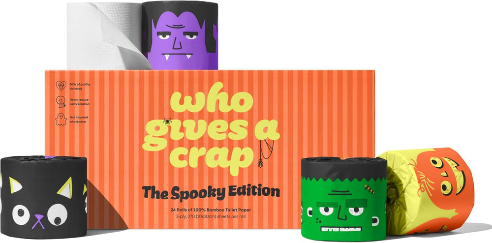 Who Gives A Crap – Limited Edition Spooky Toilet Roll, 100% Bamboo Toilet Pap...