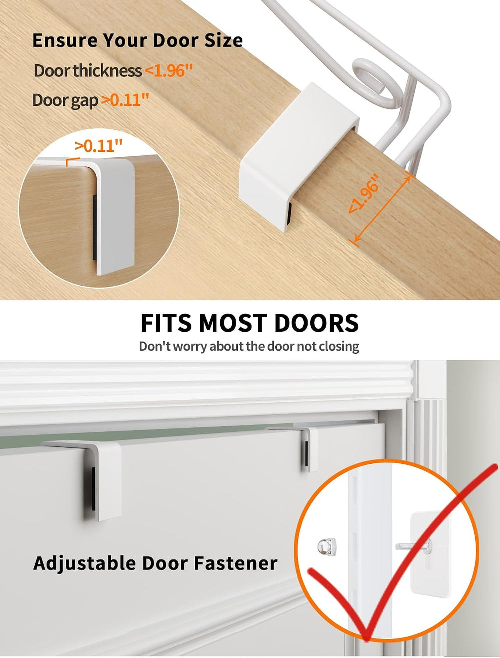 6-Tier Over Door Pantry Rack, Heavy Duty Storage Shelf for Laundry