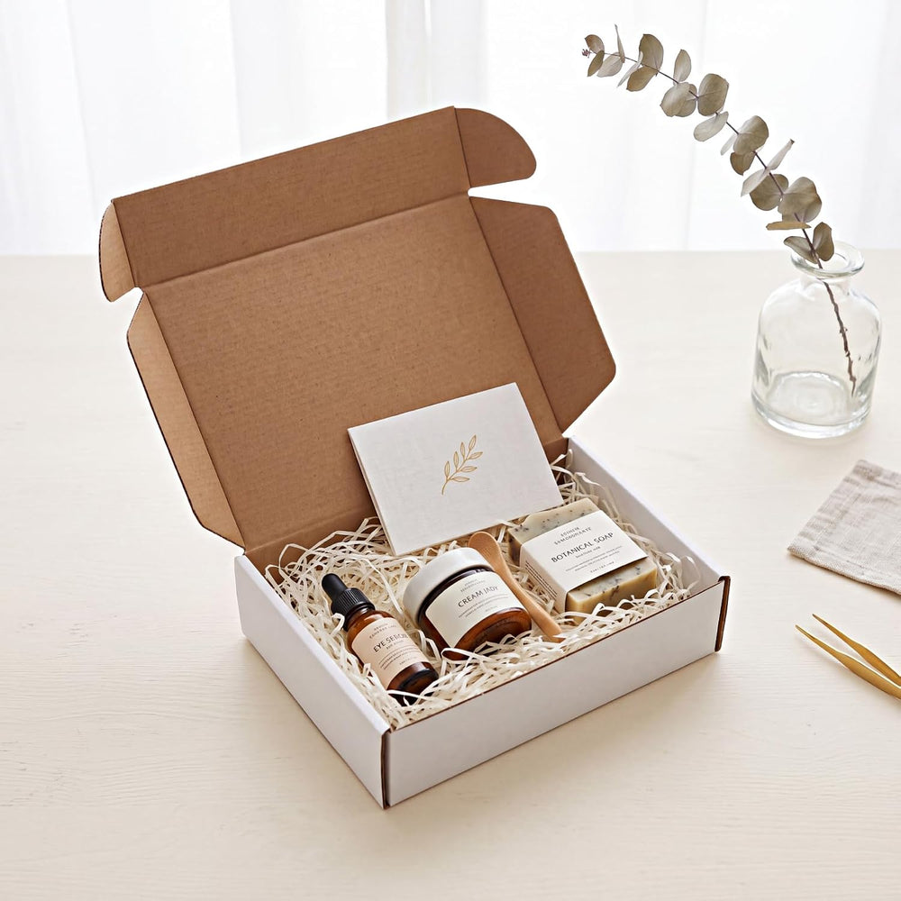 HORLIMER 9x6x2 Shipping Boxes Set of 60, White Corrugated Cardboard Mailer Bo...