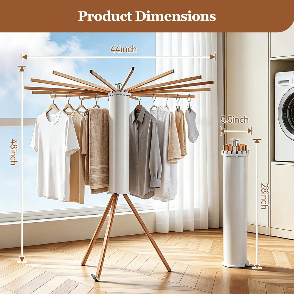 Clothes Drying Rack Tripod, Floor‑Mounted Garment Rack, Portable Drying