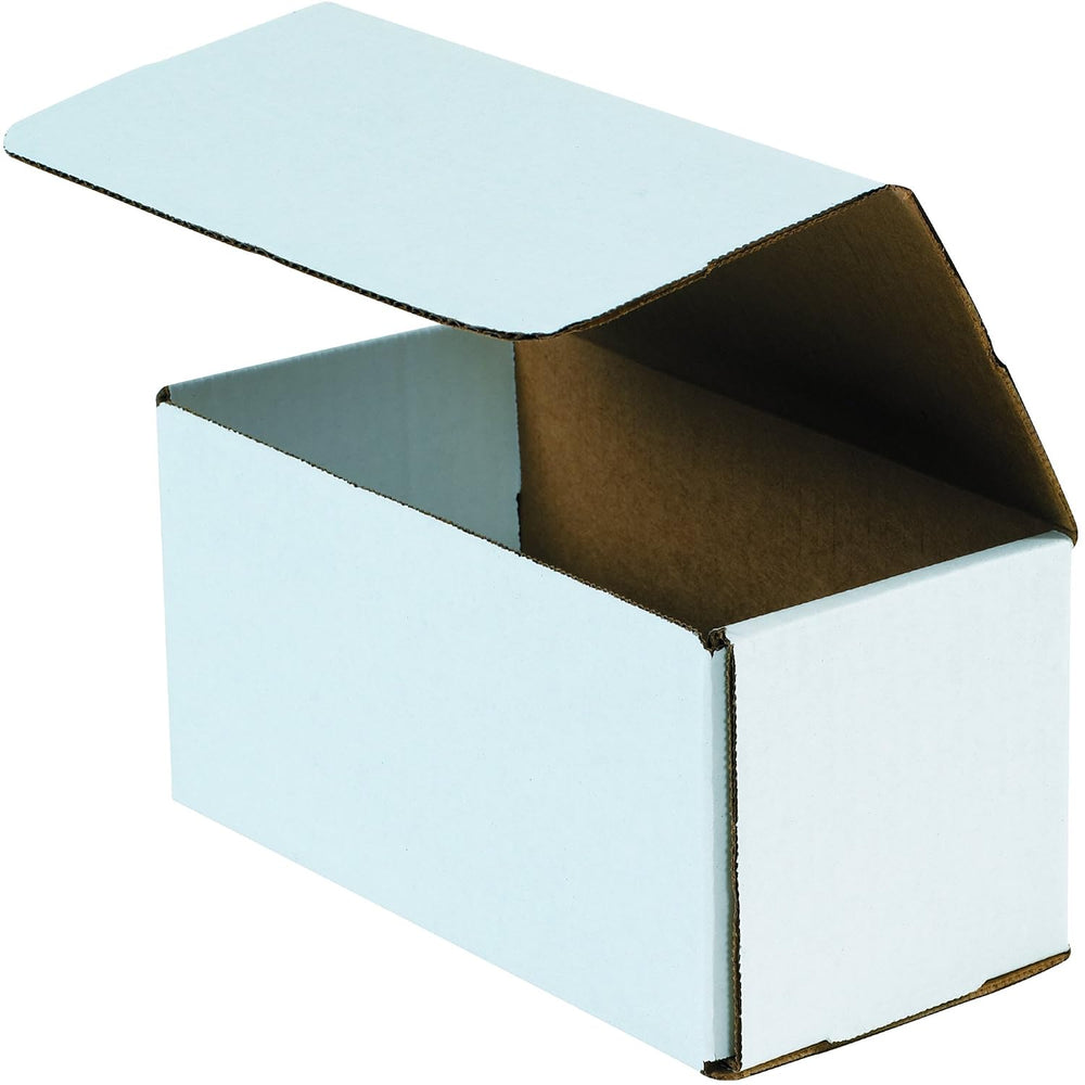 Boxes Fast BFM844 Corrugated Cardboard Mailers, 8 x 4 x 4 Inches, Tuck Top On...