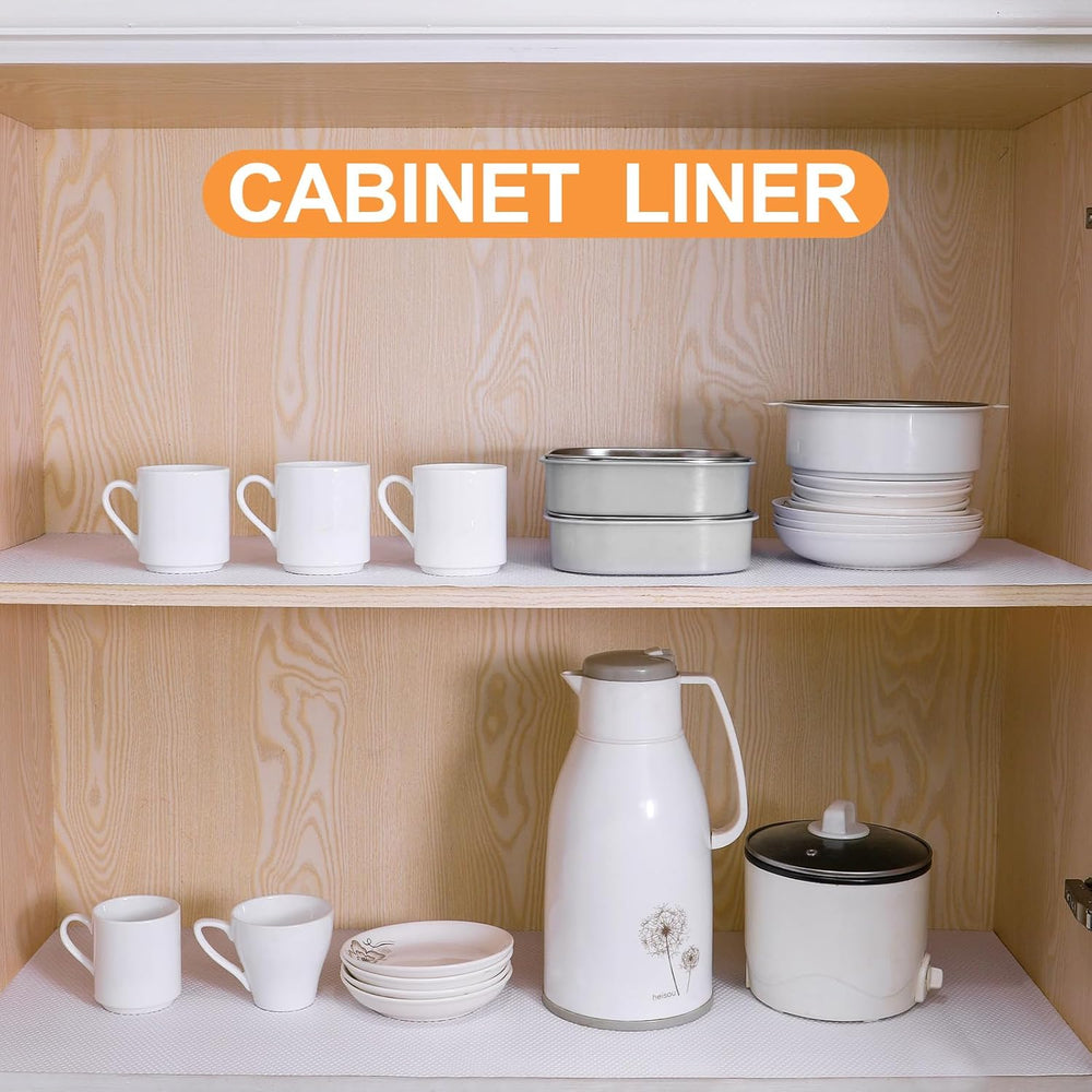 FLPMIX Shelf Liner 20 inch Wide - Waterproof Cabinets Liners, Standard Size 2...