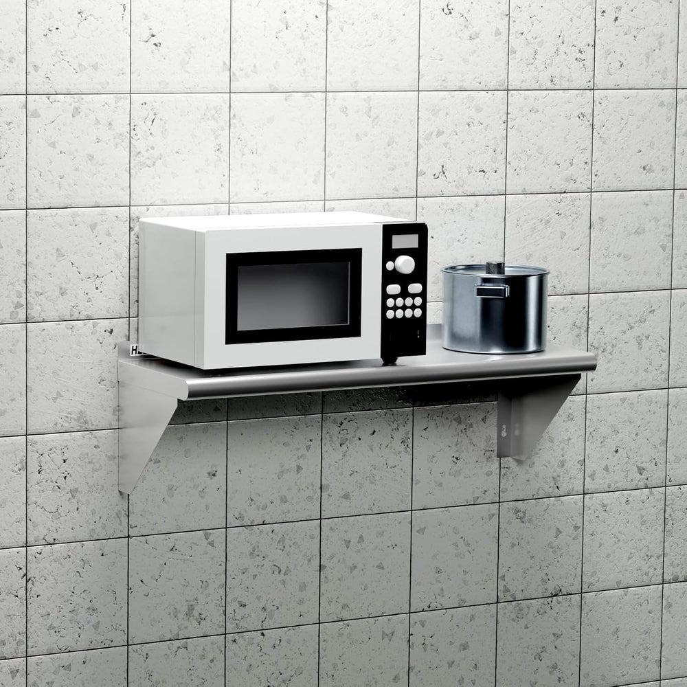 NSF Stainless Steel Wall Shelf 12x30 Inches for Commercial Kitchen