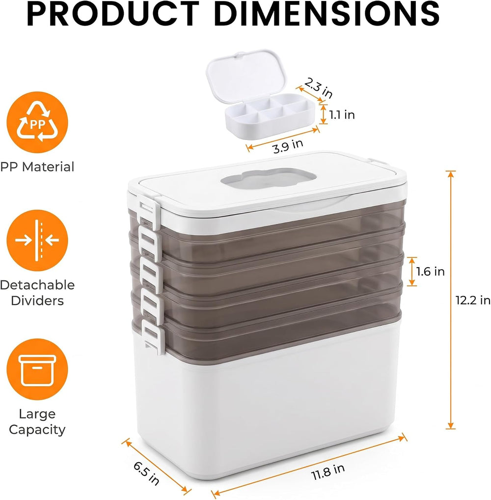 5-Tier Medicine Cabinet Organizer with Handle