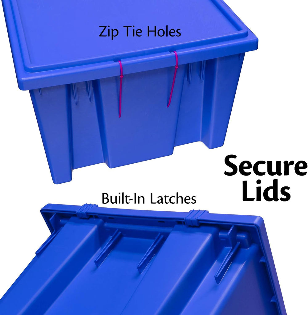 Akro-Mils 35225 Nest and Stack Plastic Storage Bins, Heavy Duty Industrial St...