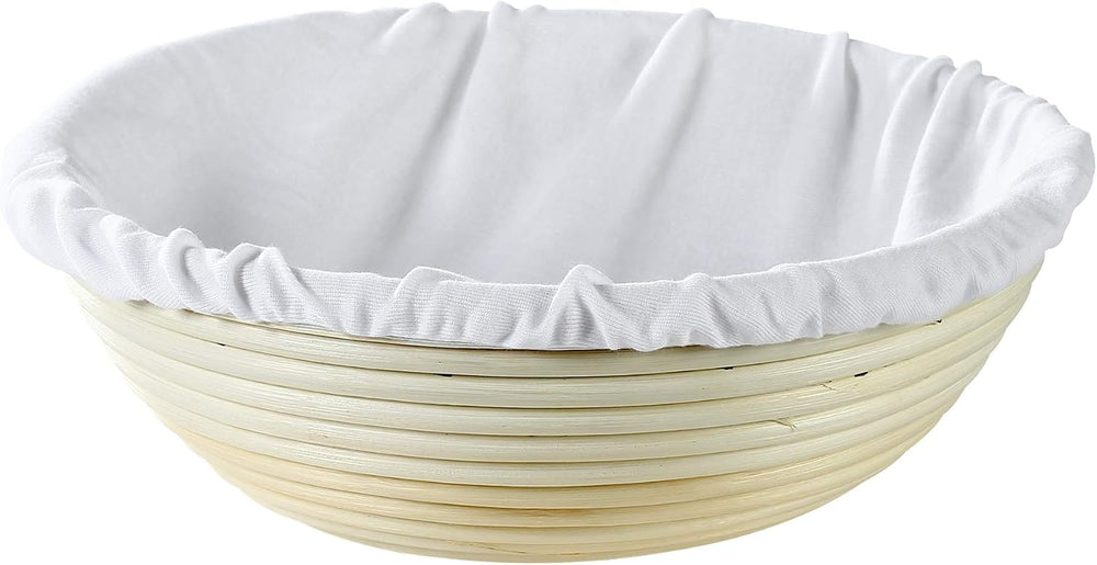 Frieling USA 11-Inch Round Brotform Bread Rising & Proofing Basket with L...