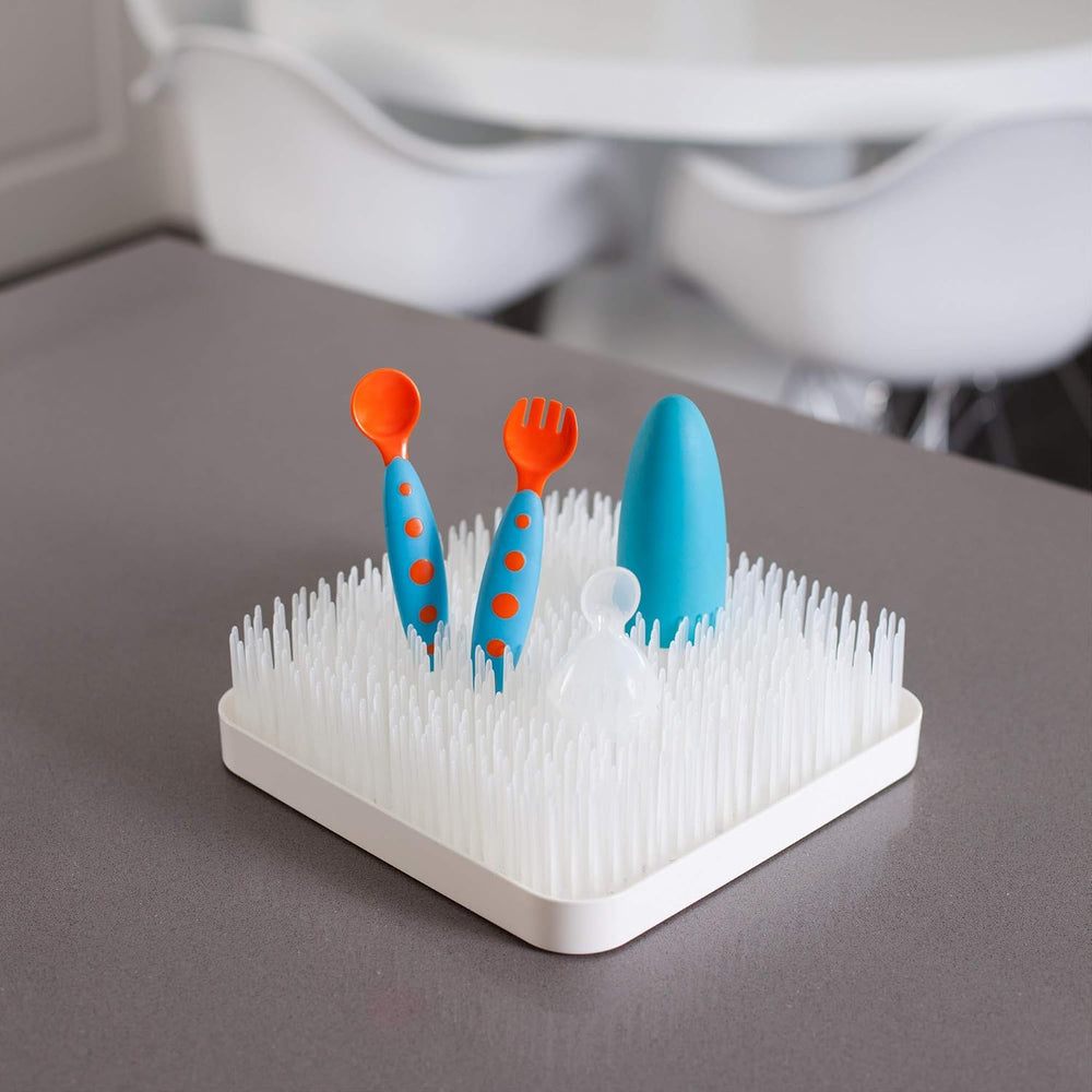 Boon Grass Countertop Drying Rack For Kitchen, Plastic - Winter White