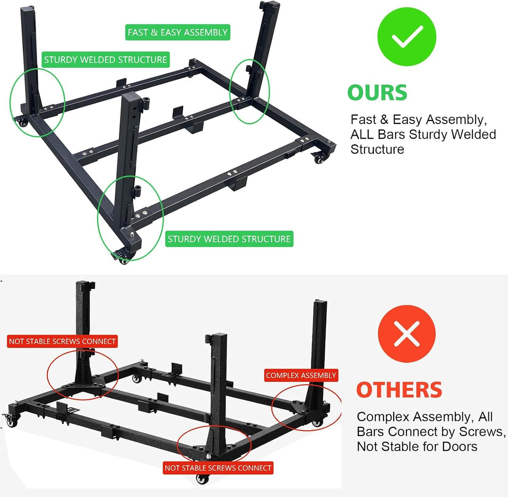 SUNPIE Door Storage Hanger Cart for Jeep Wrangler & Gladiator