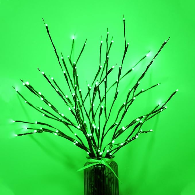 MENCH Branch Lights,6 Pcs Twig Light USB&Battery Powered 8 Flashing Modes...