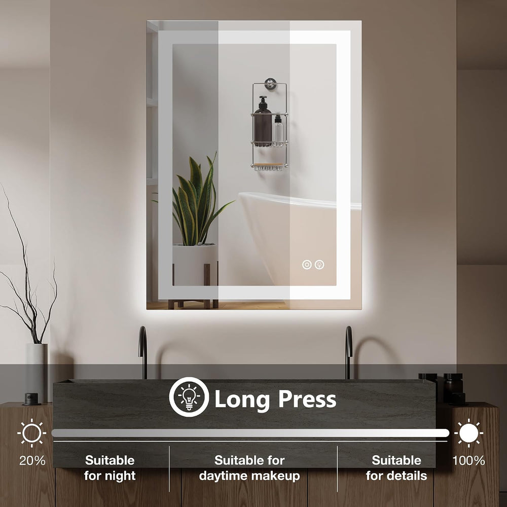 DUMOS 24"x32" LED Bathroom Mirror, Bathroom Vanity Mirror