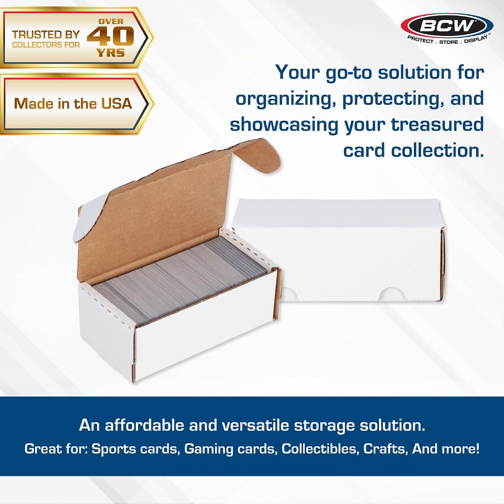 BCW 400-Count Trading Card Storage Box | Baseball Card Storage Box for Sports...