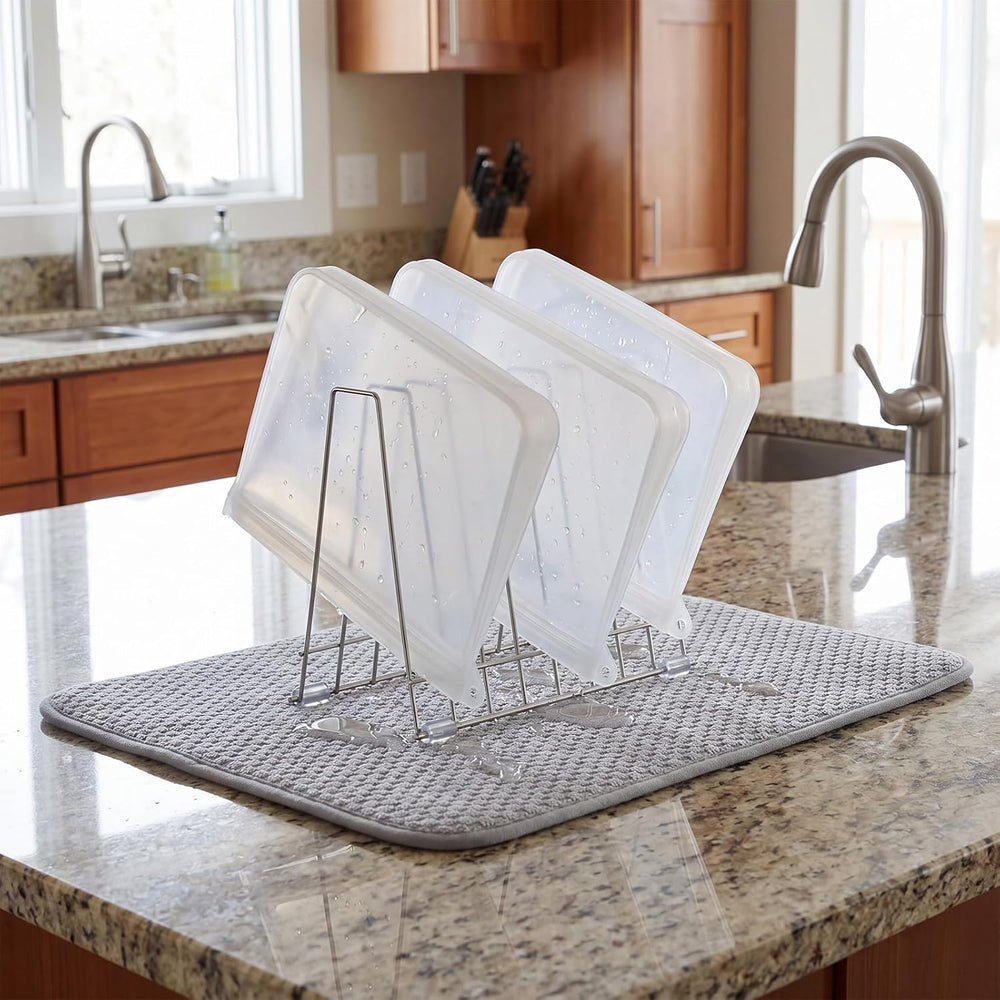 Hushee 6 Pcs Kitchen Organizer Accessories Set Include 4 Reusable Bag Drying ...