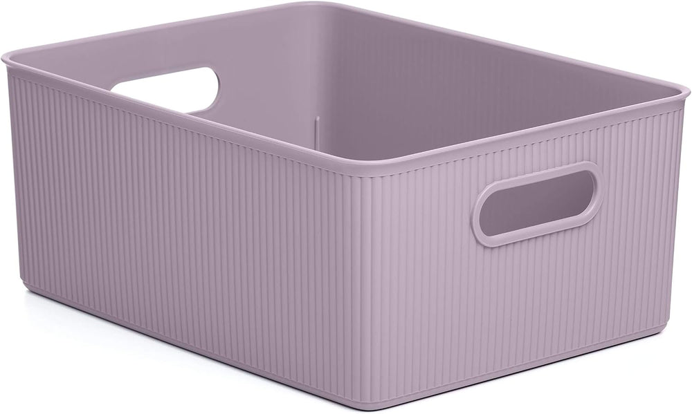 Tatay Baobab Multipurpose Large Storage Basket, Lilac, 29.4 X 38.5 X 16