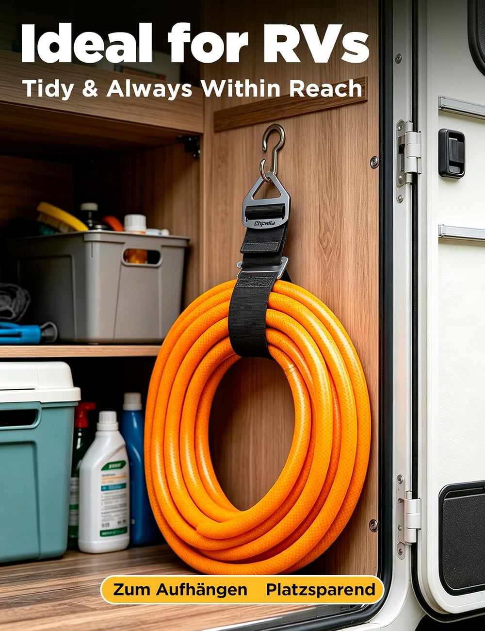 8 Pack Extension Cord Holder Organizer, Auto Lock Cable Straps