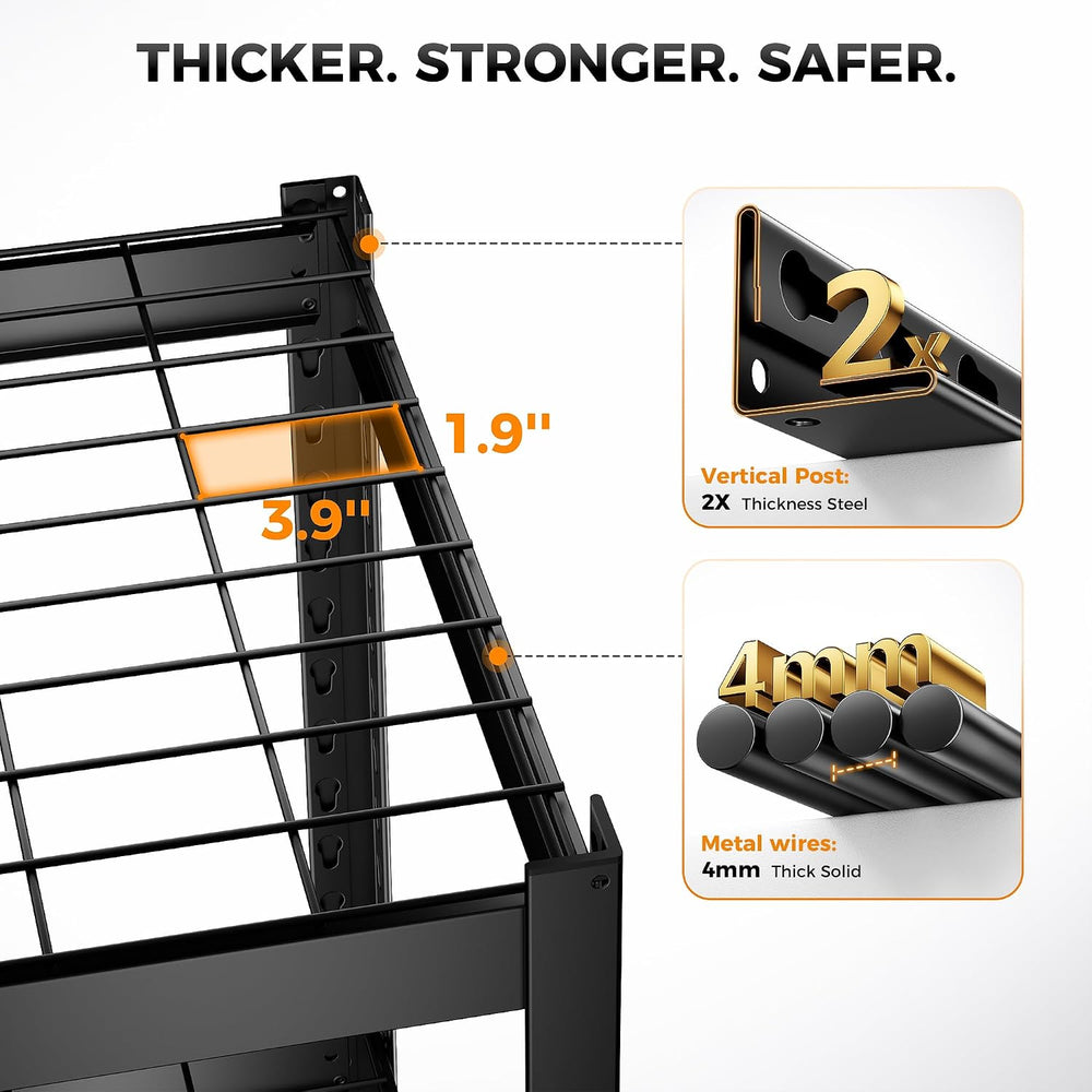 CAMMOO 3500LBS Storage Shelves, 5 Tier Wire Shelf 36" W x 16" D x 7...