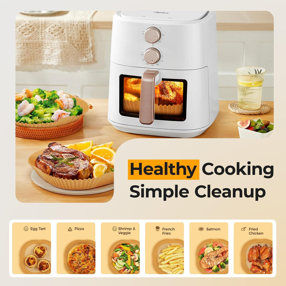 500 Pcs 8" Square Air Fryer Liners Disposable for 5-8QT, Airfryer Paper