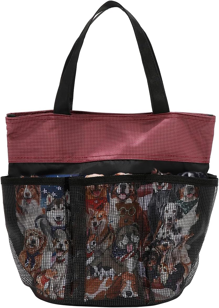 Nicole Lee Fashion Caddy Organizer Bag, 6 Pockets, Polyester, Meshed