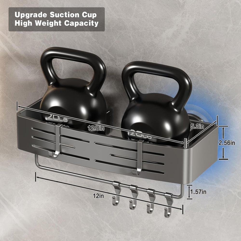 Shower Caddy Suction Cup, 2 Pack Shower Shelves for Inside Shower No Drilling...
