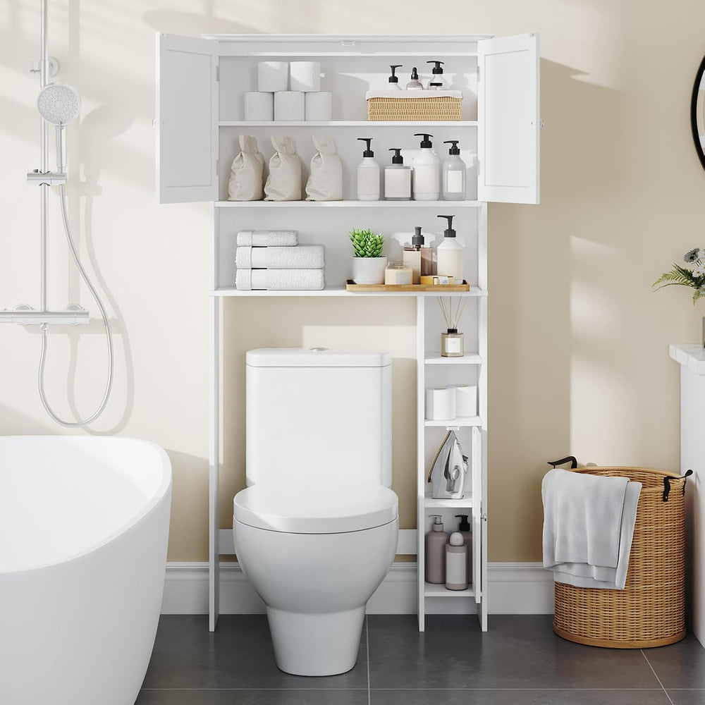 ChooChoo Bathroom Over The Toilet Storage Cabinet with Doors and Shelf