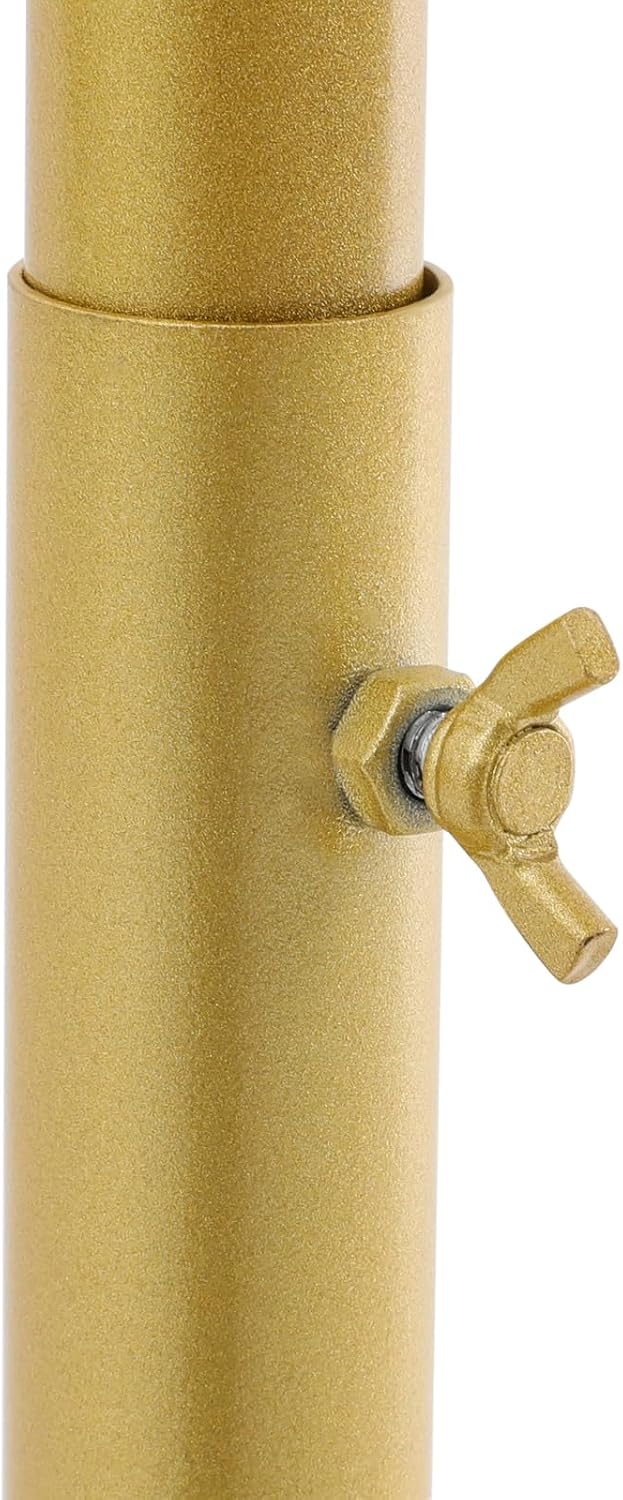 Golden Freestanding Scarf Display Rack with 30 Hanging Rods