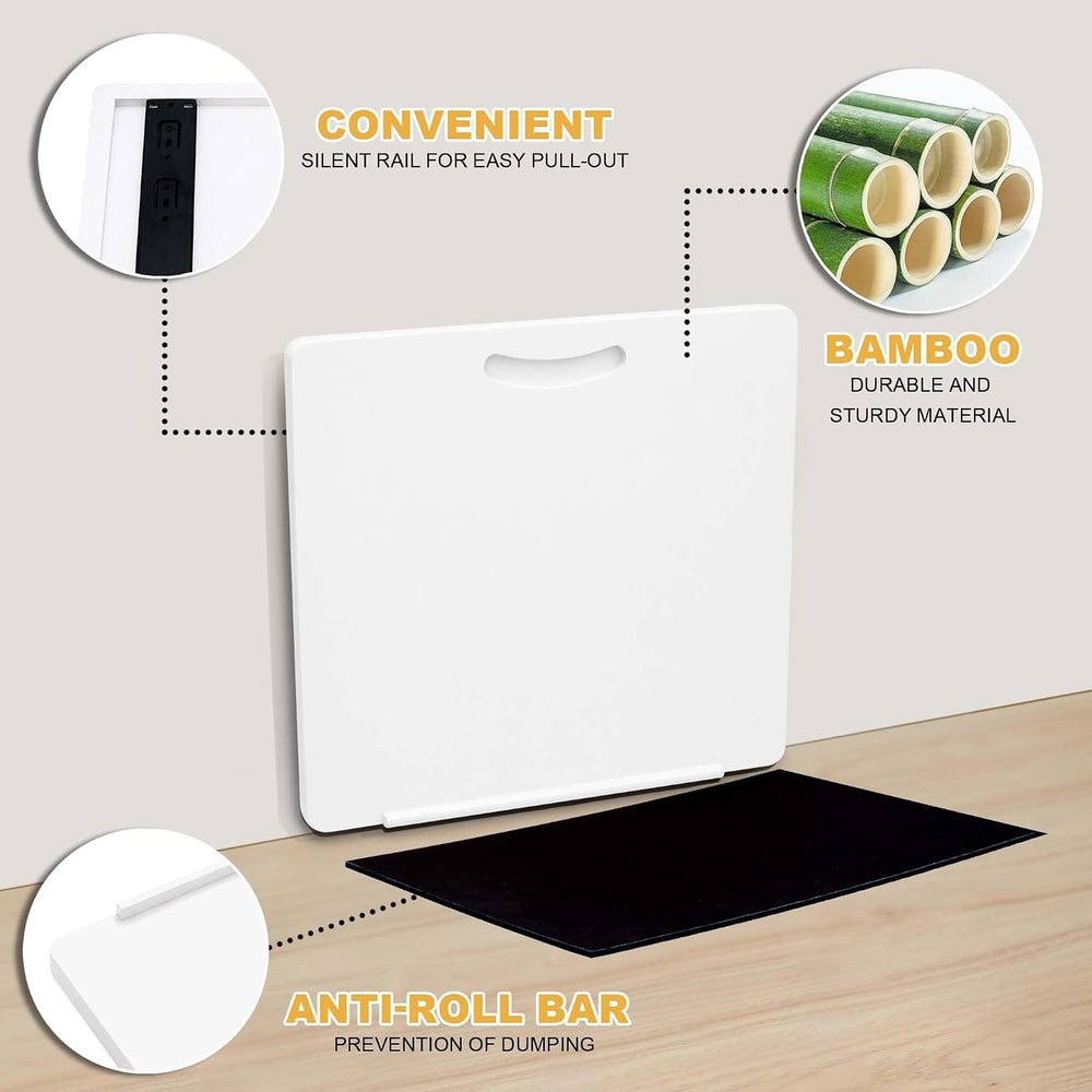 MinBoo Bamboo Appliance Slider,Sliding Tray for Coffee Maker, Kitchen Counter...