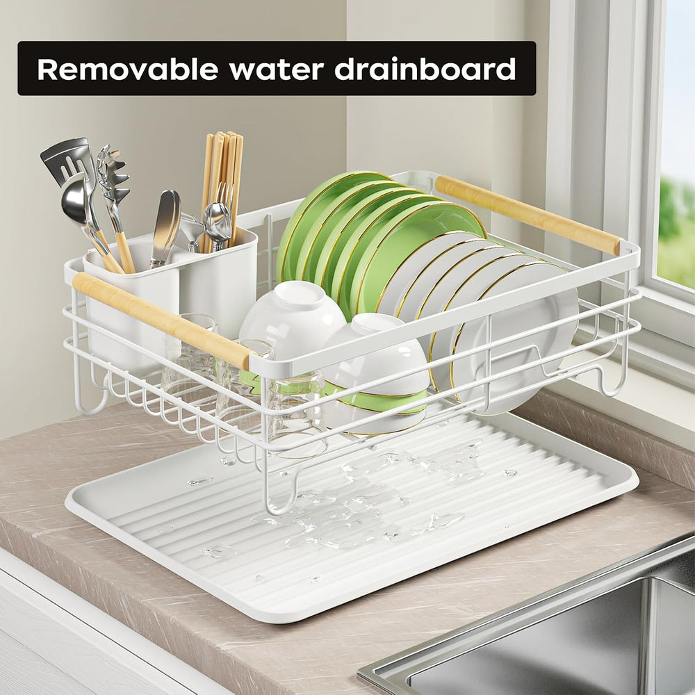 Dish Racks for Kitchen Counter, White