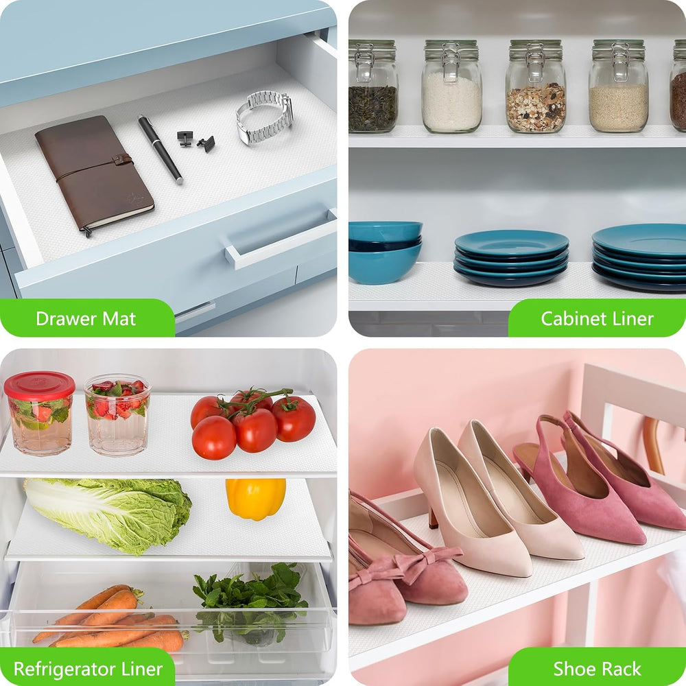 Shelf Liners for Kitchen Cabinets, Drawer Mats Non Adhensive 17.5"× 393....