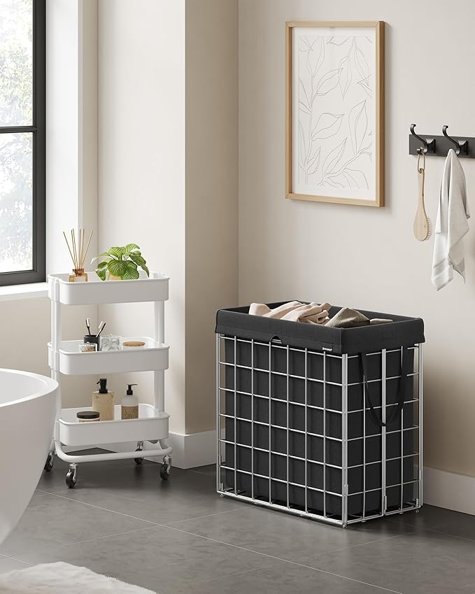 SONGMICS 29 Gal. Laundry Basket, Laundry Hamper, Collapsible Clothes Hamper