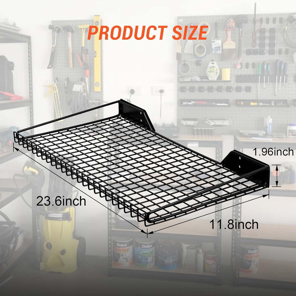 Wallmaster Garage Wall Shelves 23.6"x11.8" Wall Mount Metal Shelves...
