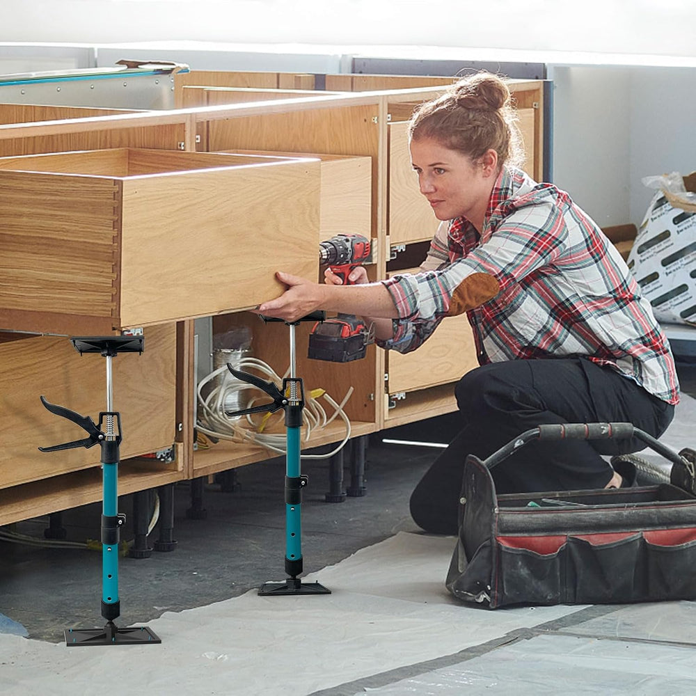 Adjustable Support Pole, Cabinet Jacks for Installing Cabinets, Telescoping S...