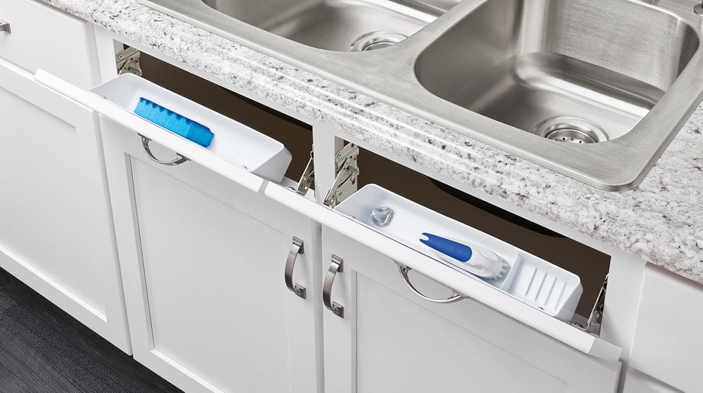 Rev-A-Shelf Tip-Out Sink Tray for Kitchen Cabinets, Min Opening 16.25" W