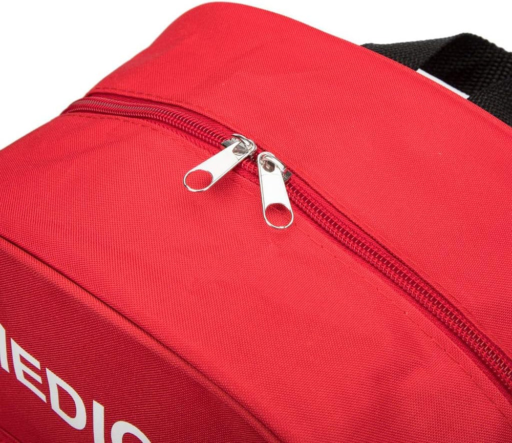 Red Emergency Bag First Aid Backpack Empty Medical Treatment First Responder ...