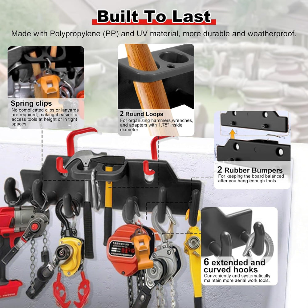 Lineman Tool Board – 2" & 3" Bucket Hooks Set for Aerial Truck