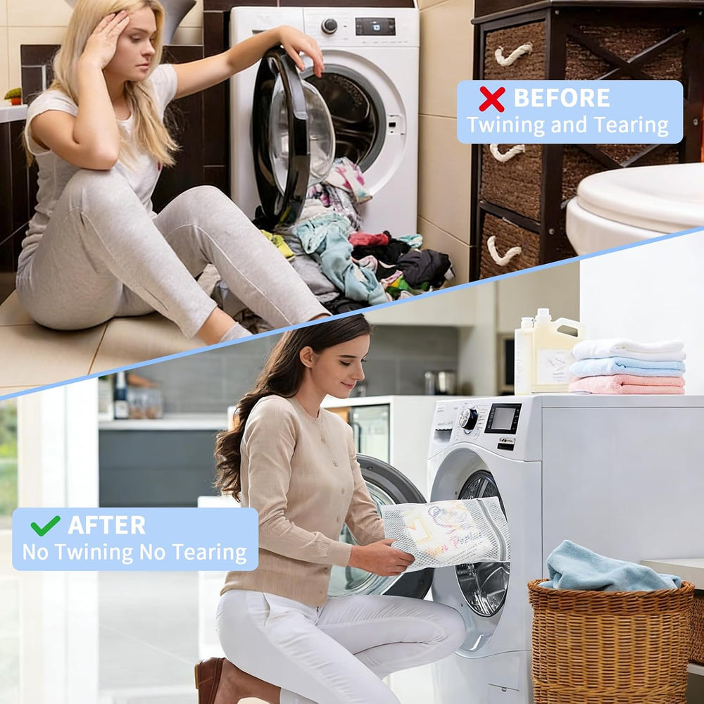 48PCS 12X16IN Laundry Bags Mesh Wash Bags for Strong Zipper