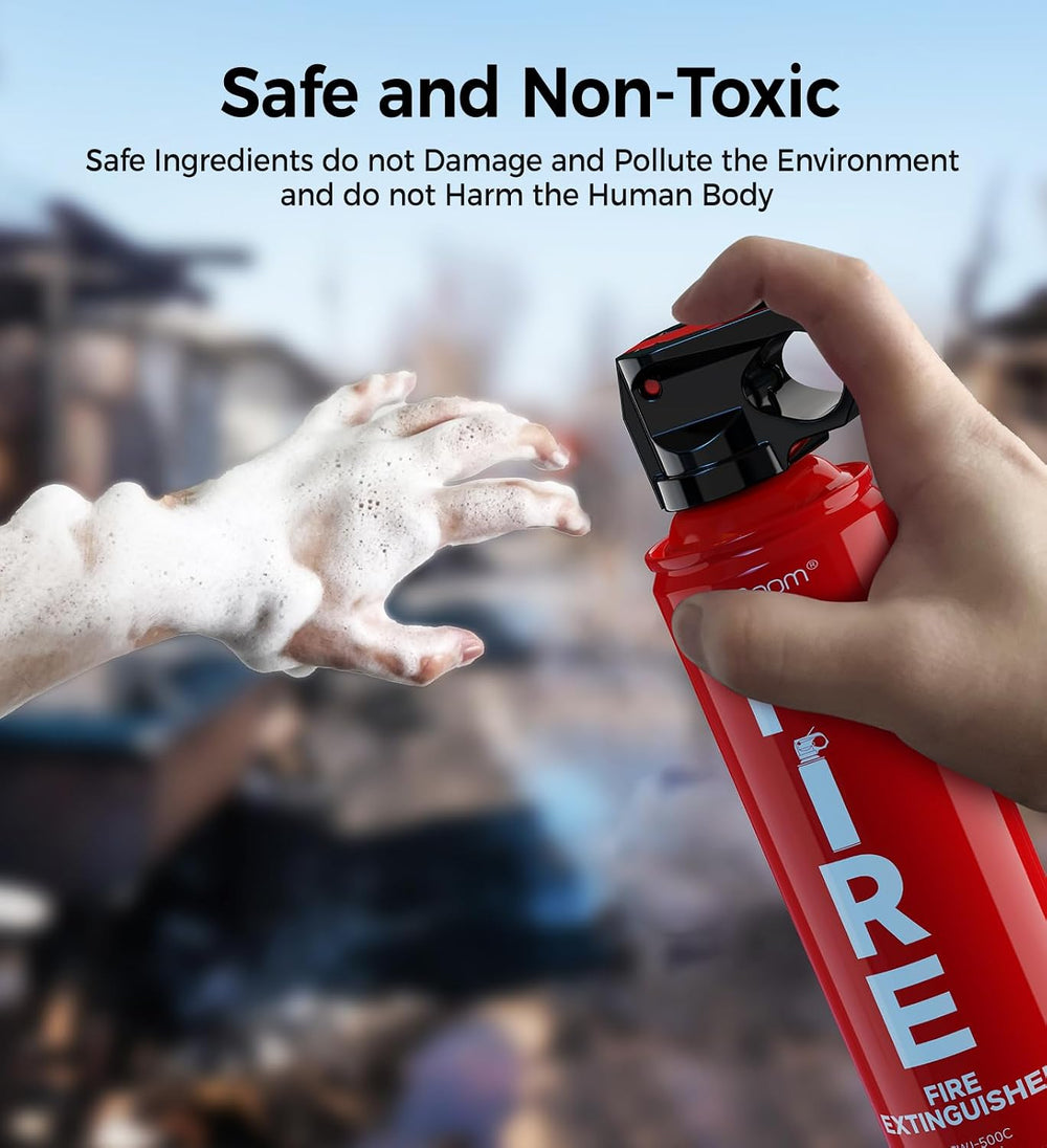 AmzBoom Fire Extinguishers Water-based for Home Kitchen, Car, & Boat 3 Pa...