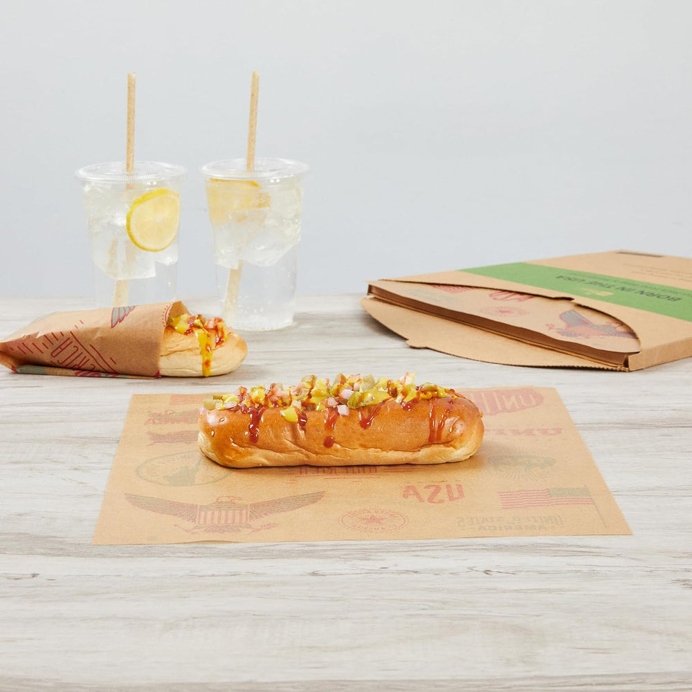 Restaurantware-Chef 101 12 Inch Deli Papers, 200 Born In The USA Sandwich Wra...