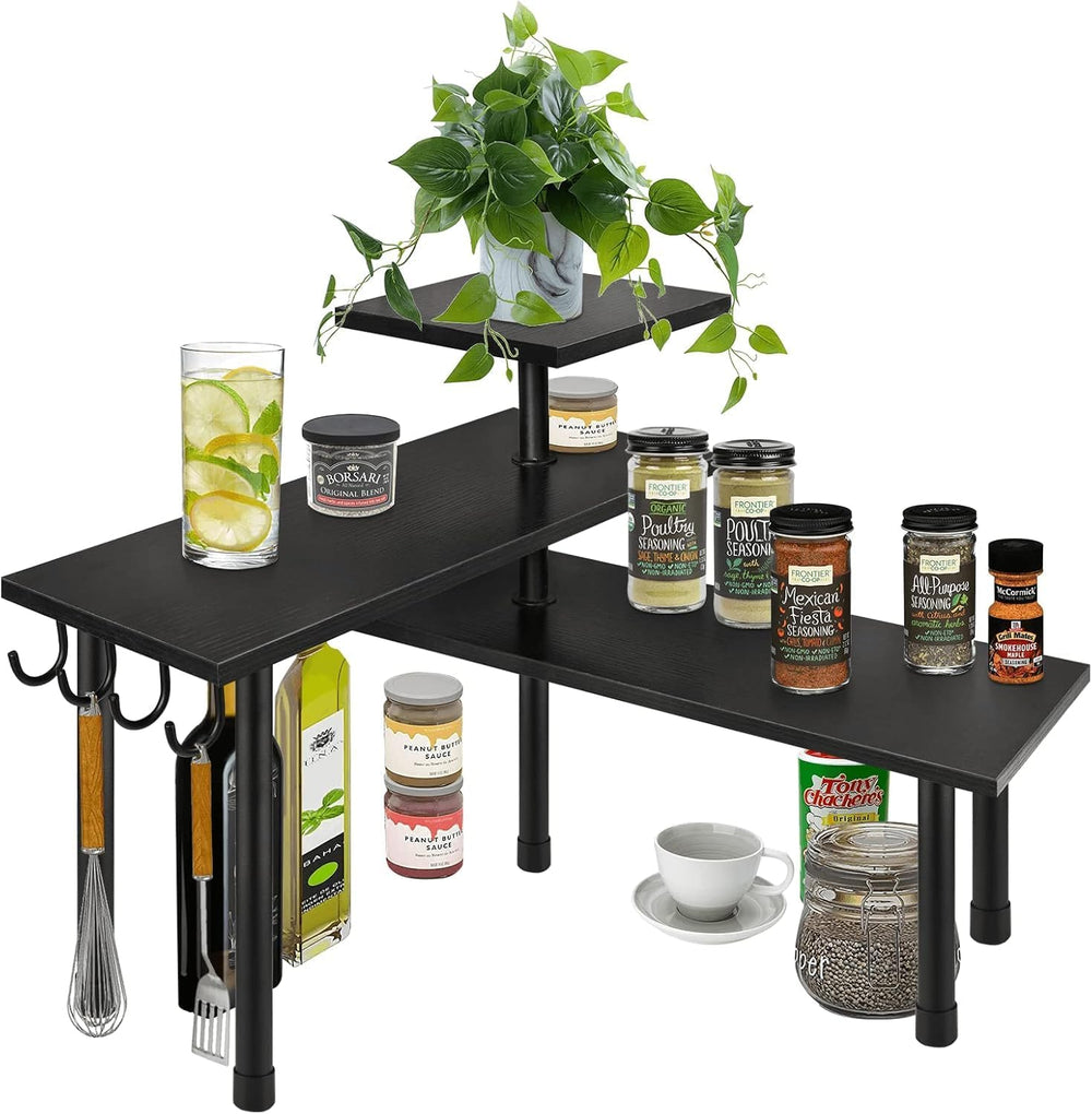 Bathroom Counter Organizer Corner Shelf, Kitchen Countertop Organizer, 3 Tier...