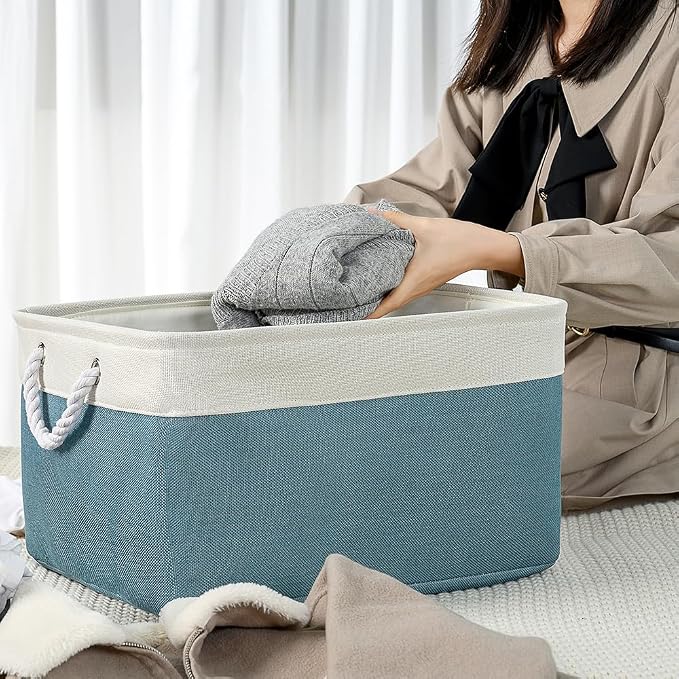 TheWarmHome Storage Baskets for Organizing (3 Pack)