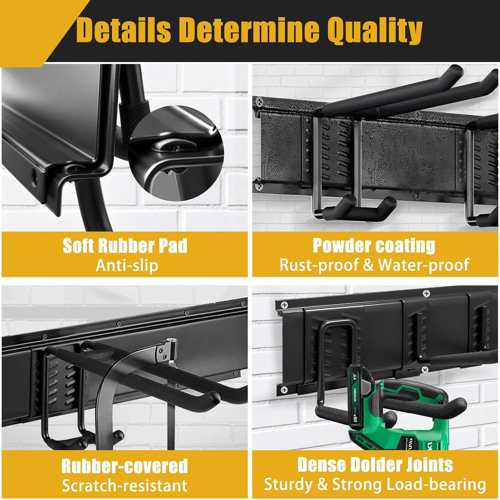 KOFANI 48IN 700LB Heavy Duty Garage Tool Organizer Wall Mount Storage Rack