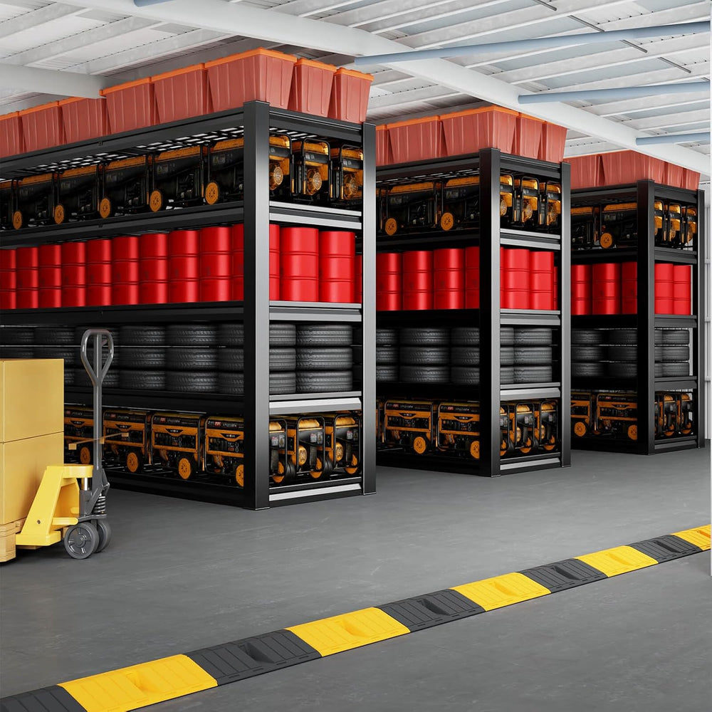 68" Wide Heavy Duty Garage Shelving Units, 5-Tier Deep Storage Shelves, ...